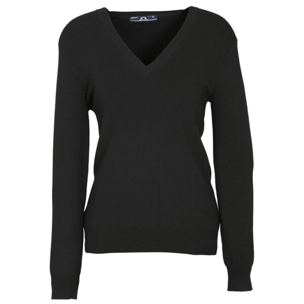 V-Neck Knit Front