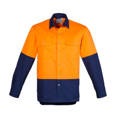 Mens Hi Vis Spliced Industrial Shirt - Syzmik Thumbnail