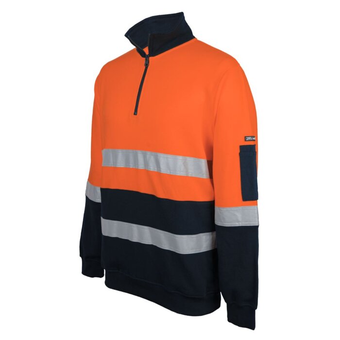 JB'S Hi Vis (Day+Night) 310 Cotton 1/2 Zip Fleece Thumbnail