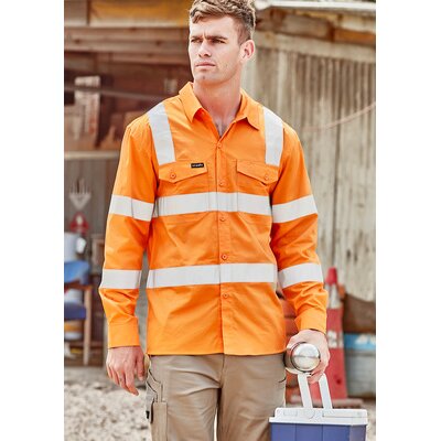 Mens Bio Motion VIC Rail Long Sleeve Shirt | Syzmik Thumbnail