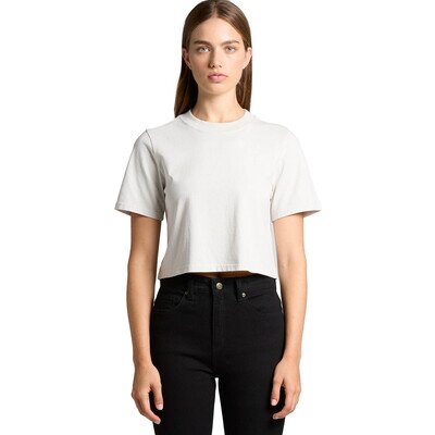Womens Heavy Faded Crop Tee - AS Colour Thumbnail