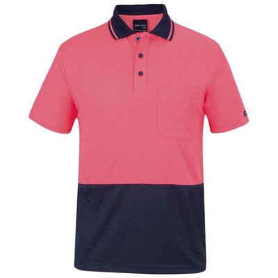 Jb's Adults Hi Vis Non Cuff Traditional Polo Thumbnail