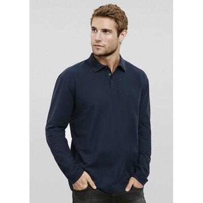 Mens Crew Long Sleeve Polo Thumbnail
