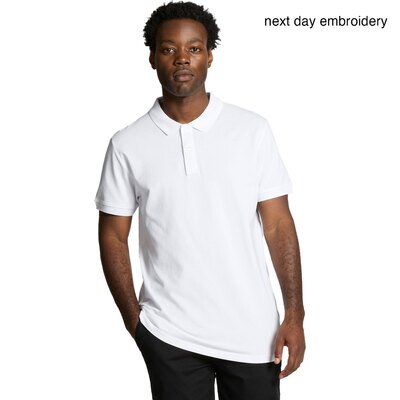 Next Day Embroidery - Mens Pique Polo Thumbnail