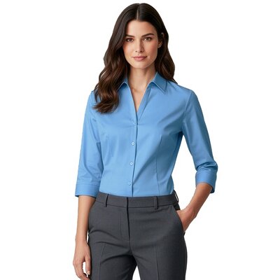 Metro Womens 3/4 Sleeve Shirt Thumbnail
